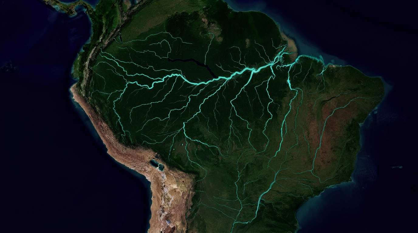 Map of the Amazon basin